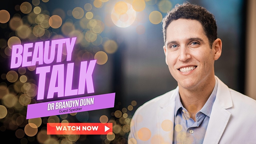 Dr. Brandyn Dunn promoting a beauty talk event