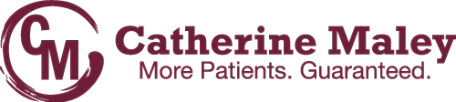 Catherine Maley logo with tagline about patients.
